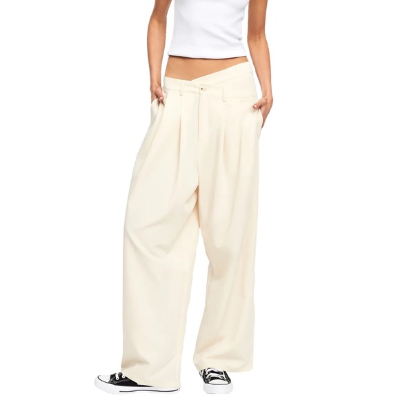 Lioness • la mesa trouser pant beige sz M - Picture 5 of 11